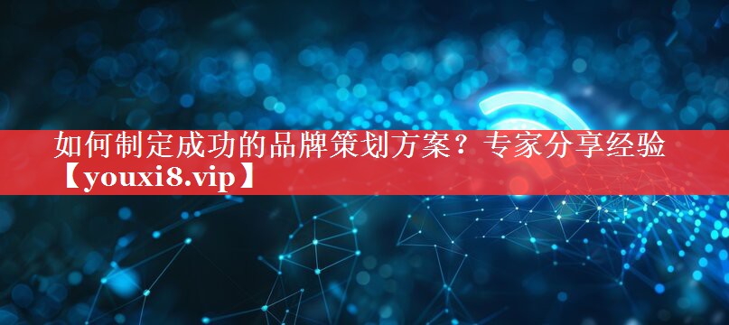如何制定成功的品牌策划方案？专家分享经验