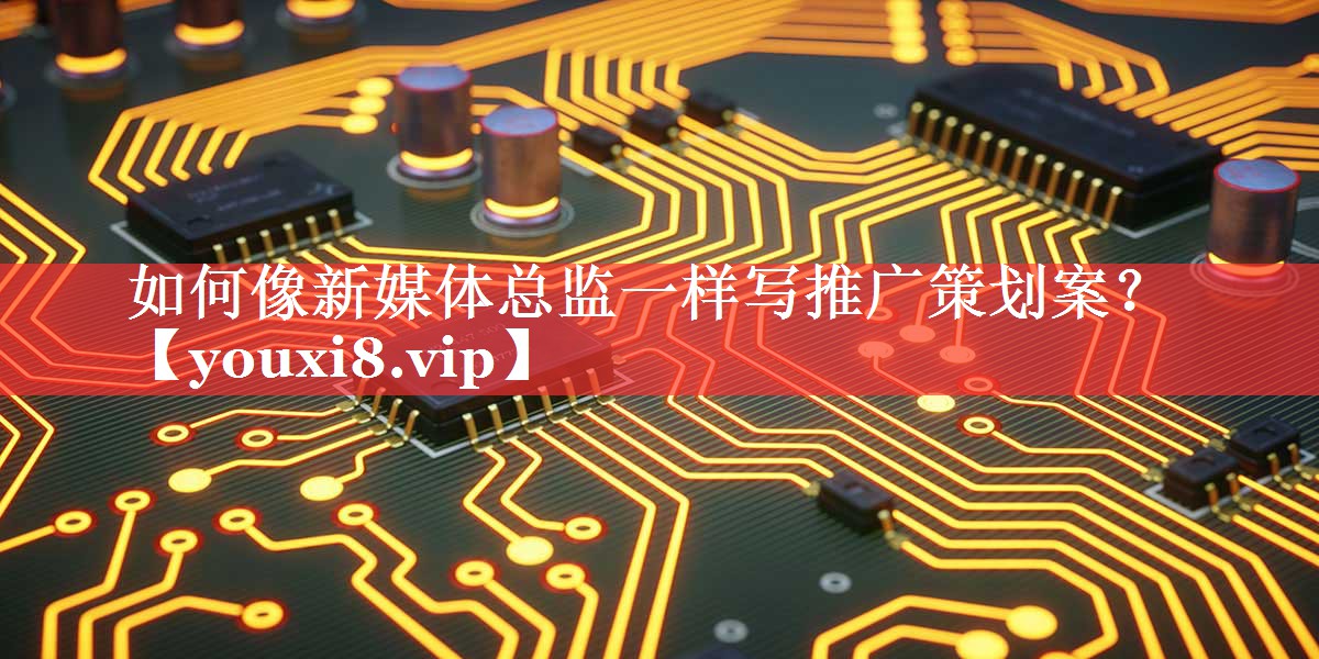如何像新媒体总监一样写推广策划案？